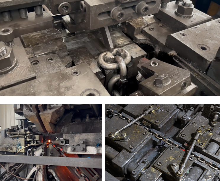 Round steellink chain making machine