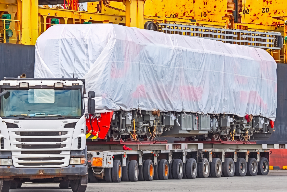Heavy Crawler Machinery Securing