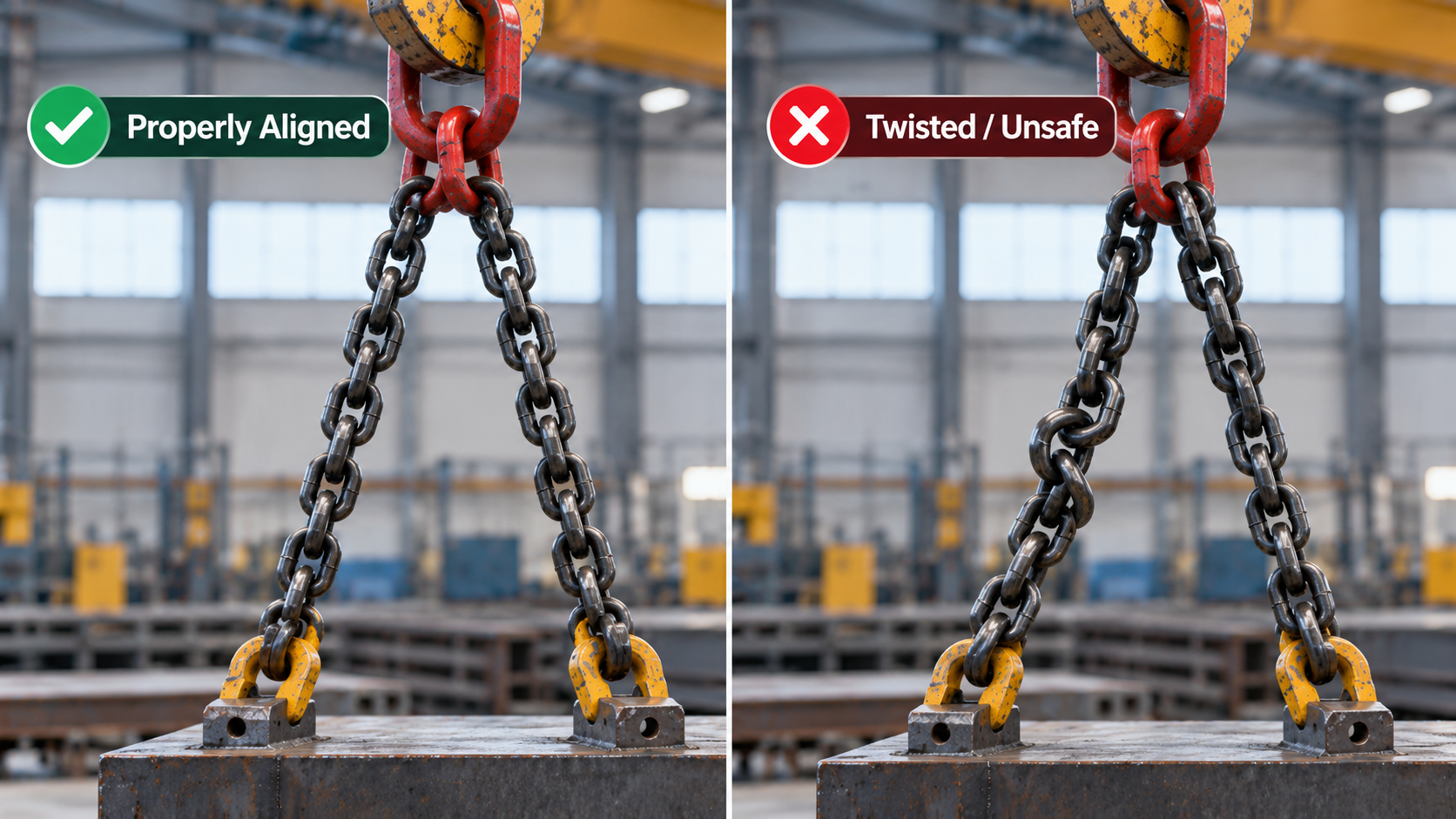 Why Should You Never Twist a Lifting Chain?
